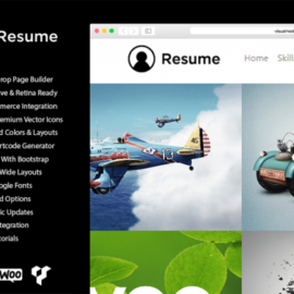 Resume WordPress Theme and Templates Banner Free Download