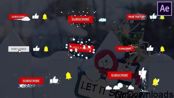 Videohive Snow Subscribes 25369488 Free Download