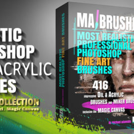 Gumroad Realistic PHOTOSHOP Oil & Acrylic Brushes Free Download