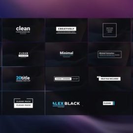 Videohive Clean Titles 23131207 Free Download