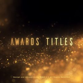 Videohive Golden Glitter Particles Titles 25542712 Free Download