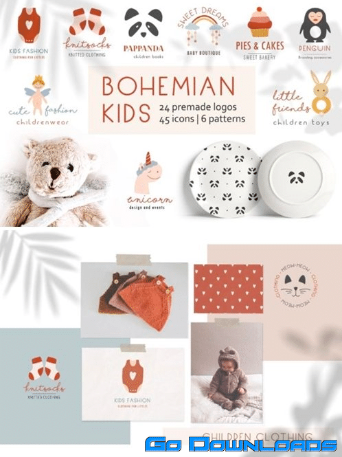Bohemian Kids Logos 3635064 PSD Free Download
