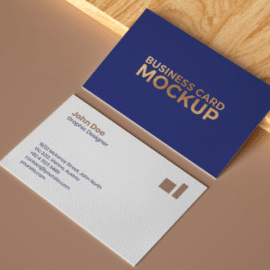 CreativeMarket Business Card Mockup Set With Shadow Free Download