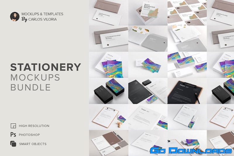 CreativeMarket Stationery Mockups Bundle Free Download