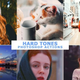 CreativeMarket – Hard Tones Photoshop Actions 4569401 Free Download