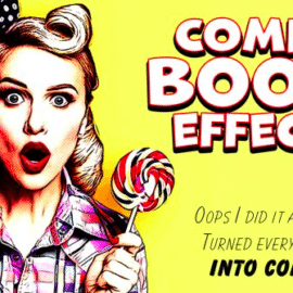 Comic Photo Effect Mockup 331039805 Free Download