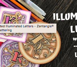 Decorated Illuminated Letters – Zentangle® Meets Lettering Free Download