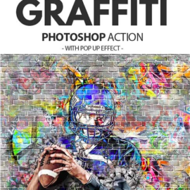 Graphicriver Graffiti Effect with Pop Up Photoshop Action 19496232 Free Download