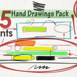 Videohive Hand Drawings Pack (485 elements) v2.0 Free Download