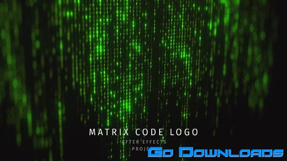 Videohive Matrix Code Logo 26109673 Free Download