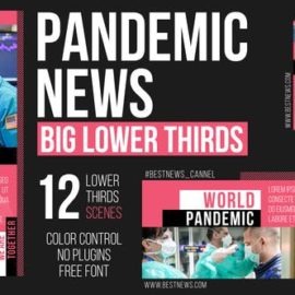 Videohive Pandemic News Big Lower Thirds Free Download