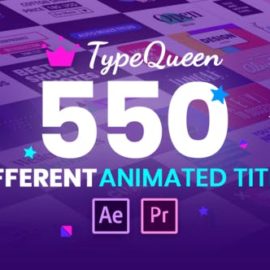 Videohive TypeQueen Animated Title and Kinetic Text Free Download