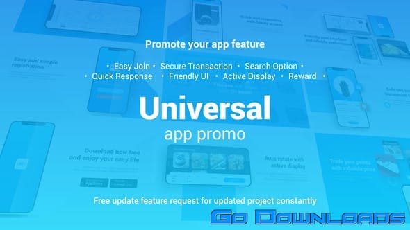 Videohive Universal App Promo 60 fps 24188459 Free Download