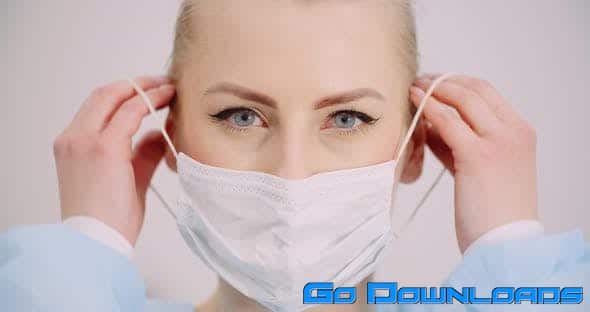 Videohive Woman Wearing Protective Mask Coronavirus Covid-19 (Stock Footage) Free Download