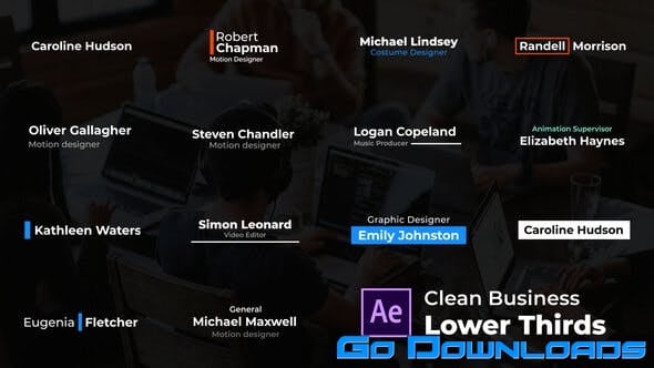 Videohive Clean Business Lower Thirds After Effects Free Download