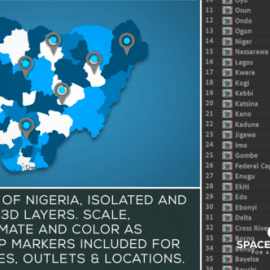Videohive Nigeria Map Kit Free Download
