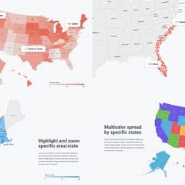 Videohive USA Map Infographics Free Download