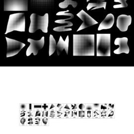 30 Halftone Shapes Photoshop Stamp Brushes Free Download