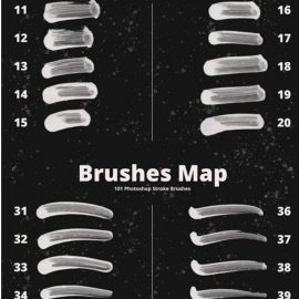 CM 101 Photoshop Paint Stroke Brushes 3729410 Free Download