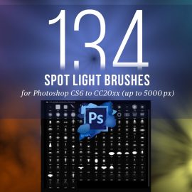Creative Graphics 134 Spotlight Brushes for Photoshop