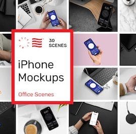 CreativeMarket iPhone 11 Mockups Pack Free Download