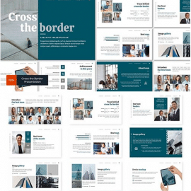Cross the Border PowerPoint Keynote Google Slides Templates Free Download