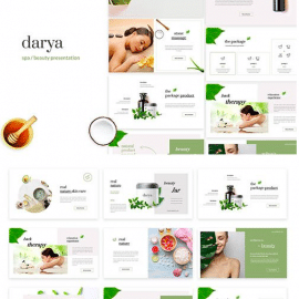 Darya Spa Beauty Powerpoint Template Free Download