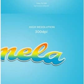 GraphicRiver Amela 3D game Logo Rainbow Text Effect 26999571 Free Download