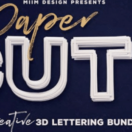 Paper Cut 3D Lettering 4266613