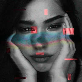 Photoshop Black and White Glitch Project