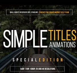 Gold Simple Titles for Premiere v8 Free Download