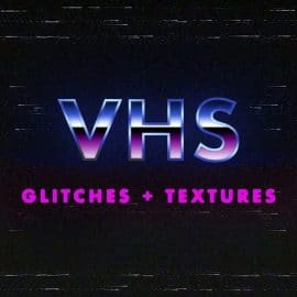 VHS Glitches and Textures Overlay Pack Free Download