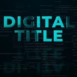 Videohive Digital Code Logo Reveal Free Download