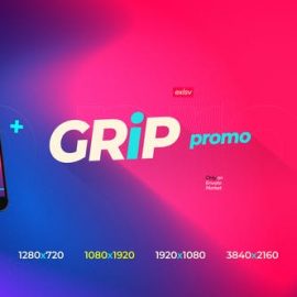 Videohive Grip Modern Gradient Opener Promotion Instagram Storie Preimere Pro Essentials