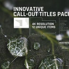 Videohive Innovative Call-out Titles pack/ Sci-fi/ Technology/ Line Interface/ Digital/ Simple Placeholders