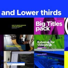 Videohive Titles and Lower thirds pack 200 Free Download