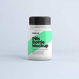 Medical Pill Bottle Mockup Free Download