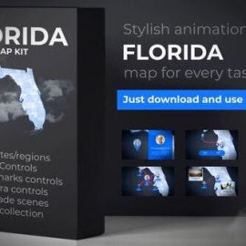 Videohive Florida Map – Florida Map Kit Free Download