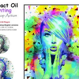 CreativeMarket – Abstract Oil Painting PS Action 5183064