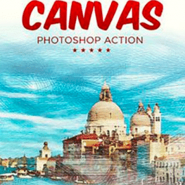 GraphicRiver – Canvas Photoshop Action 26543158