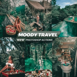 GraphicRiver – Moody Travel Blogger Photoshop Actions 26544157