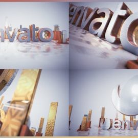Videohive Golden Glass Intro 21916054 Free Download