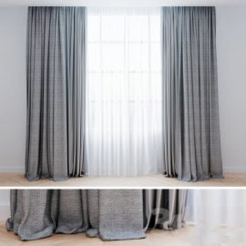 Curtains gray with tulle | Modern curtains Free Download