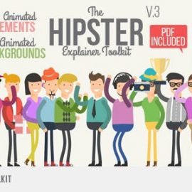 Videohive Hipster Explainer Toolkit & Flat Animated Icons Library V3 10981763 Free Download
