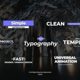 Videohive Simple and Minimal Titles Pack 28508943 Free Download