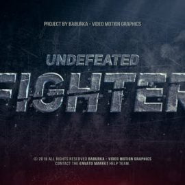 Videohive Undefeated Fighter 22322067 Free Download
