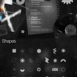 CreativeMarket Textures Shapes Grids Brushes 5483362 Free Download