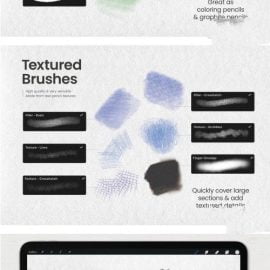 CreativeMarket Ultimate Pencil Brushes Procreate 5496534 Free Download