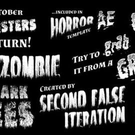 Videohive Monsters Retro Horror Titles 29012308 Free Download