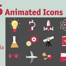 Videohive 105 Animated Icons 11592941 Free Download